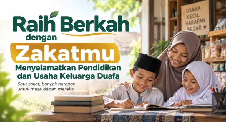 Zakatmu Menyelamatkan Pendidikan dan Usaha Keluarga Duafa